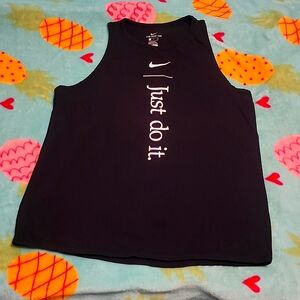 Nike black tank top size small